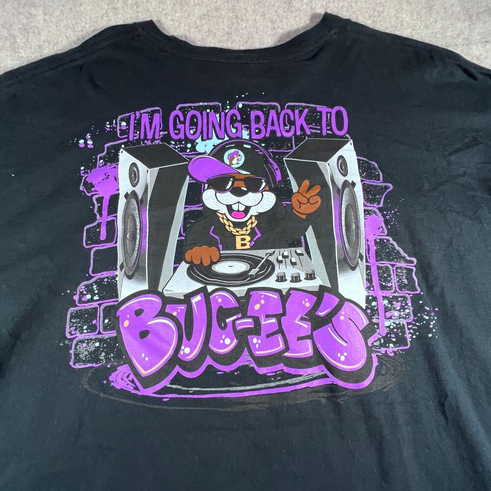 DJ Bucees shirt "I’m Going Back To Buc-ee’s" Black/Purple T-Shirt 3X